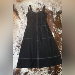 Black Button-Down Dress